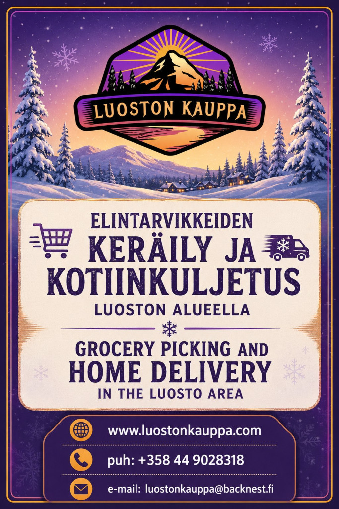 Luoston kauppa kotiinkuljetus tiedot