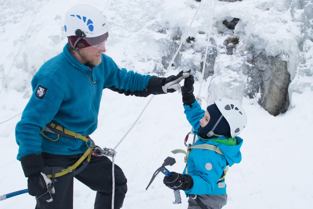 Kid's Ice Climbing Adventure in Pyhä