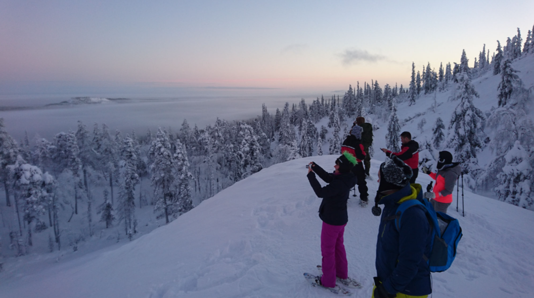 snowshoeing trip arctic horizons