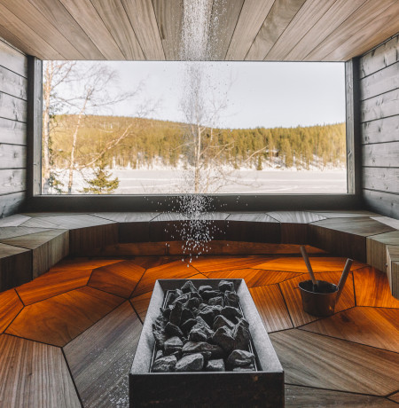 Lake sauna experience Pyhä-Luosto