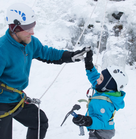 Kid's Ice Climbing Adventure in Pyhä