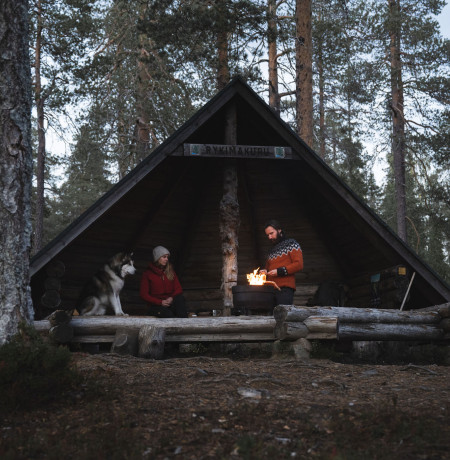 syksyinen laavu maisema