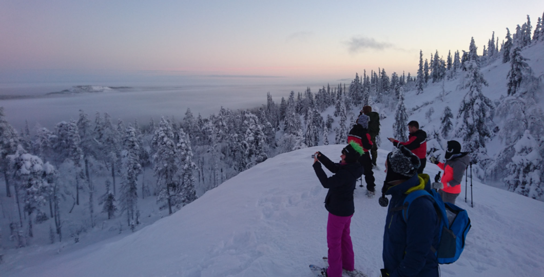 snowshoeing trip arctic horizons